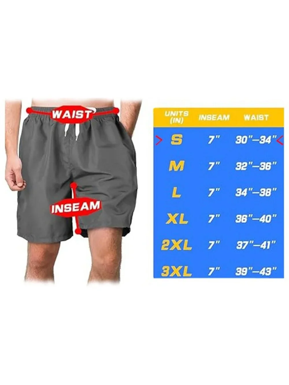 Men's Swim Trunks Shorts Quick Dry 5